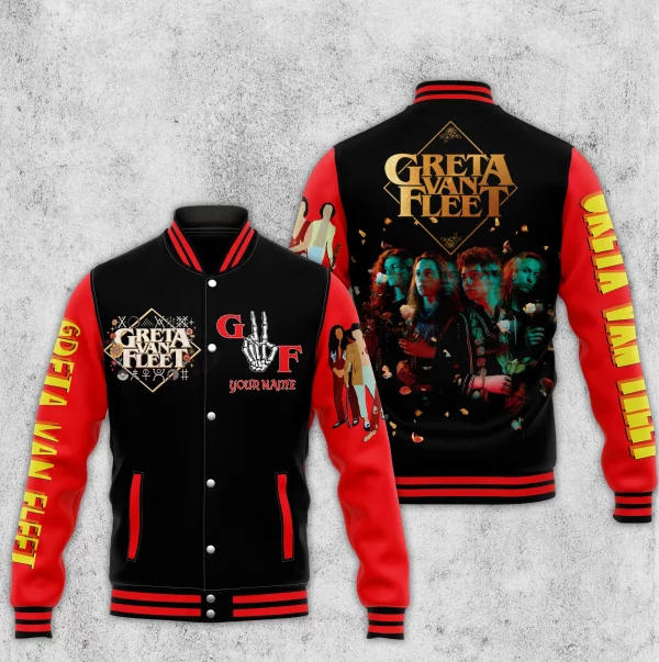 Greta Van Fleet Customized Baseball Jacket