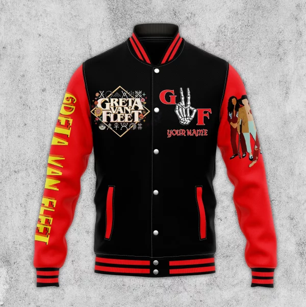 Greta Van Fleet Customized Baseball Jacket