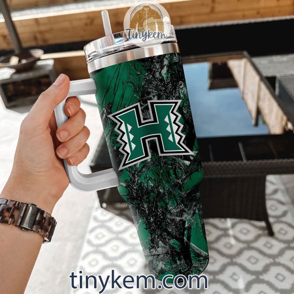 Hawaii Rainbow Warriors Realtree Hunting 40oz Tumbler