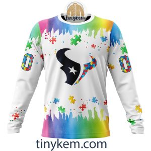 Houston Texans Autism Tshirt Hoodie With Customized Design For Awareness Month2B4 TL0vB