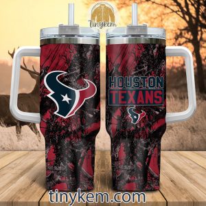 Houston Texans Personalized 40Oz Tumbler With Glitter Printed Style
