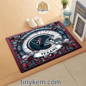 Houston Texans Stained Glass Design Doormat2B2 D9gWG