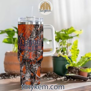 Illinois Fighting Illini Realtree Hunting 40oz Tumbler2B4 yBXAW