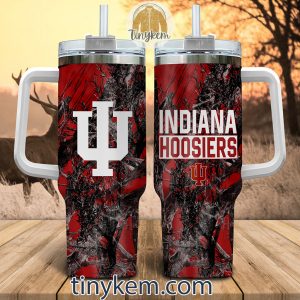 Indiana Hoosiers Customized Canvas Loafer Dude Shoes