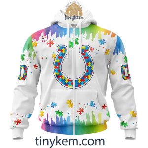 Indianapolis Colts Autism Tshirt Hoodie With Customized Design For Awareness Month2B2 Ime1O