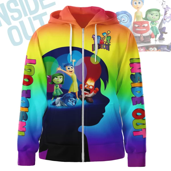 Inside Out Zipper Hoodie: Everyday Full of Emotions