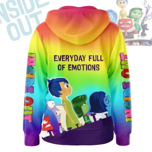 Inside Out Zipper Hoodie Everyday Full of Emotions2B3 3wIkh
