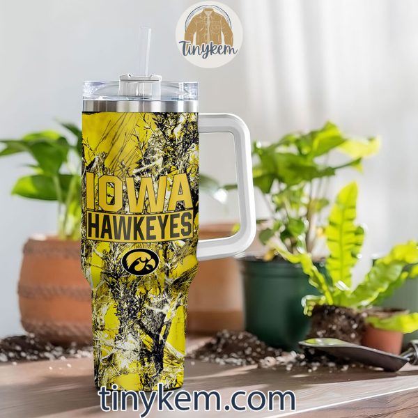 Iowa Hawkeyes Realtree Hunting 40oz Tumbler