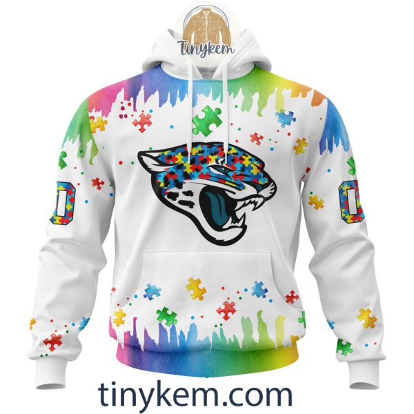 Jacksonville Jaguars Autism Tshirt, Hoodie With Customized Design For Awareness Month