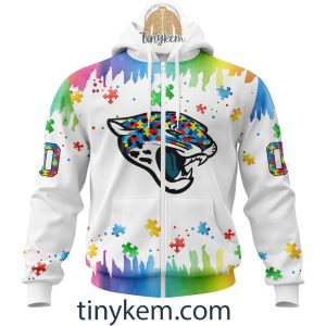 Jacksonville Jaguars Autism Tshirt Hoodie With Customized Design For Awareness Month2B2 GdXg1