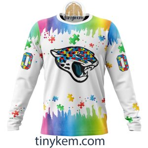 Jacksonville Jaguars Autism Tshirt Hoodie With Customized Design For Awareness Month2B4 6IlmT