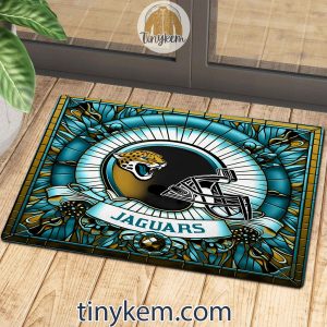 Jacksonville Jaguars Stained Glass Design Doormat2B3 PAmrD