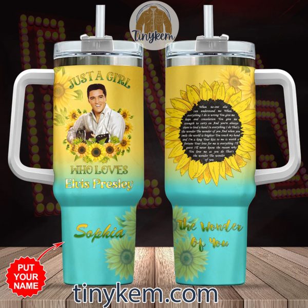 Just A Girl Who Love Elvis Presley 40Oz Tumbler: Customized Gift For Her