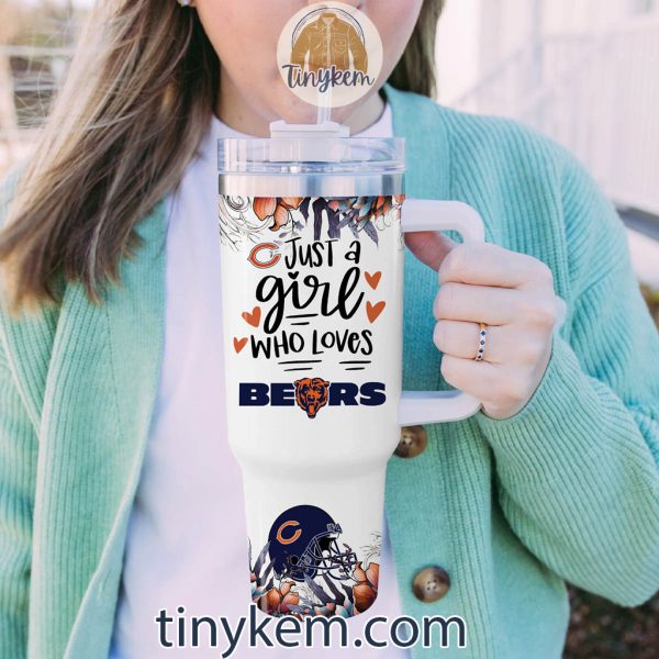 Just A Girl Who Loves Bears Customized 40 Oz Tumbler