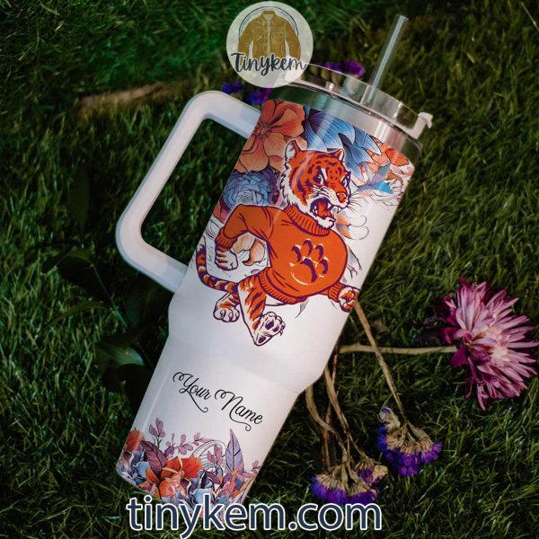 Just A Girl Who Loves Clemson Tigers Customized 40 Oz Tumbler