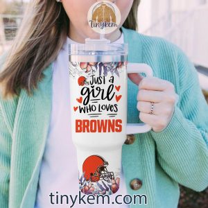 Just A Girl Who Loves Cleveland Browns Customized 40 Oz Tumbler2B5 jRnMn