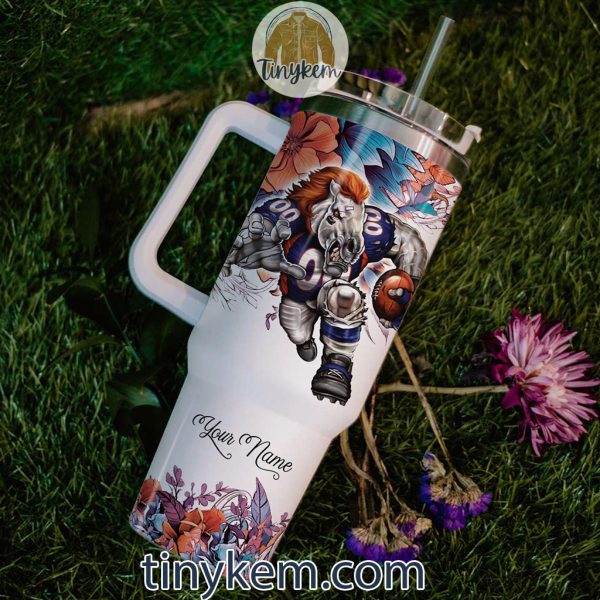 Just A Girl Who Loves Broncos Customized 40 Oz Tumbler