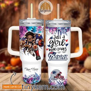Just A Girl Who Loves Patriots Customized 40 Oz Tumbler