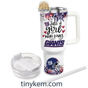 Just A Girl Who Loves New York Giants Customized 40 Oz Tumbler2B3 YdEfd