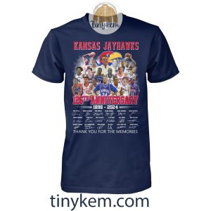 Kansas Jayhawks Basketball 126th Anniversary 1898-2024 Shirt