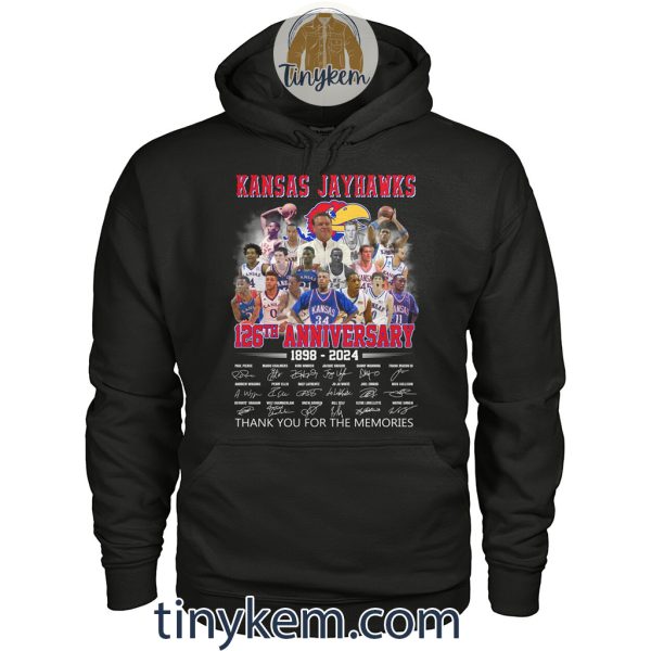 Kansas Jayhawks Basketball 126th Anniversary 1898-2024 Shirt