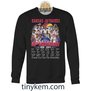 Kansas Jayhawks Basketball 126th Anniversary 1898 2024 Shirt2B3 rHNu4