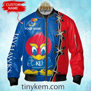 Kansas Jayhawks Custom Name Bomber Jacket