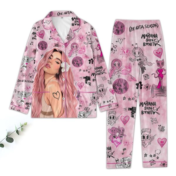 Karol G Icons Bundle Light Pink Pajamas Set