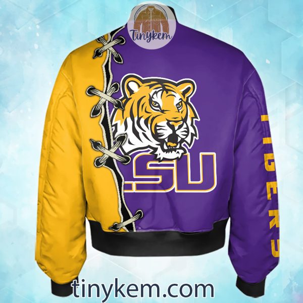 LSU Tigers Custom Name Bomber Jacket