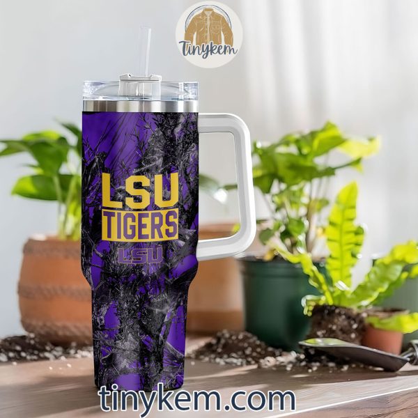 LSU Tigers Realtree Hunting 40oz Tumbler