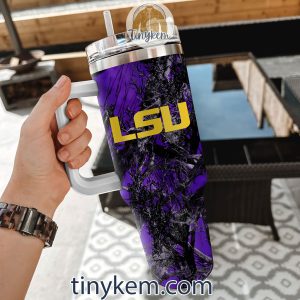 LSU Tigers Realtree Hunting 40oz Tumbler2B4 QSN96