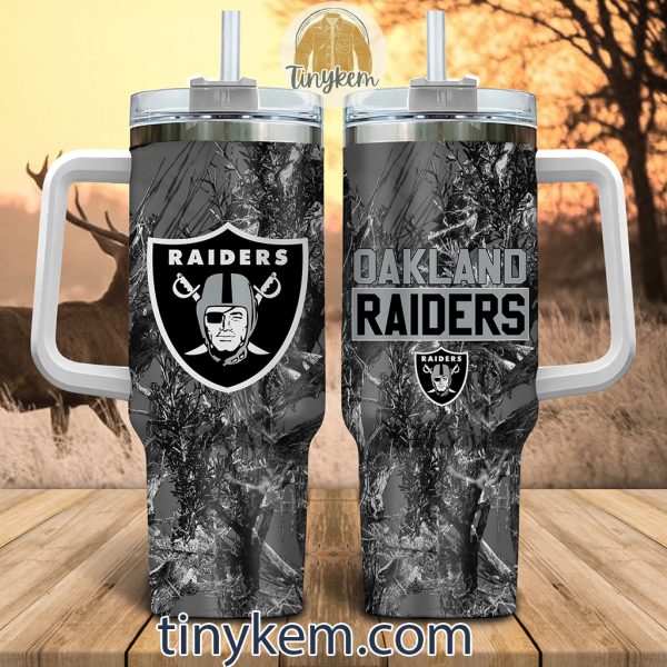 Las Vegas Raiders Realtree Hunting 40oz Tumbler