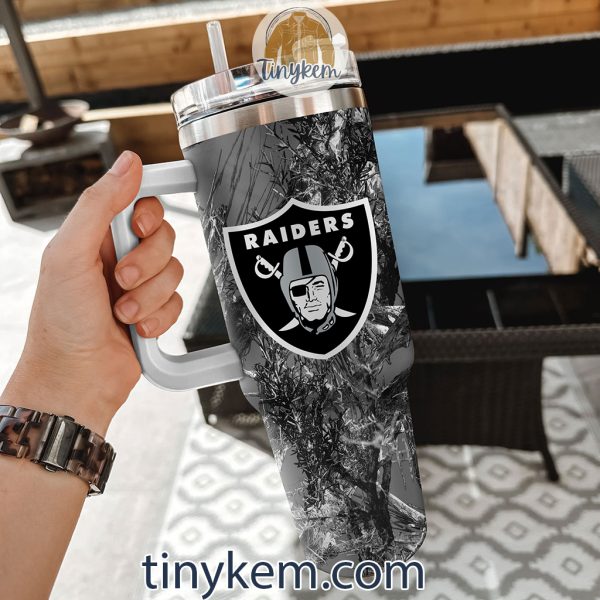 Las Vegas Raiders Realtree Hunting 40oz Tumbler