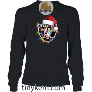 Las Vegas Raiders With Santa Hat And Christmas Light Shirt2B4 z9kSZ