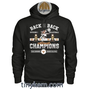 Longhorns Volleyball Back To Back Champions 2023 Tshirt