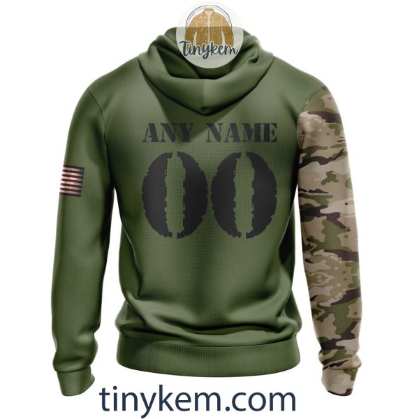 Los Angeles Angels Skull Camo Customized Hoodie, Tshirt Gift For Veteran Day