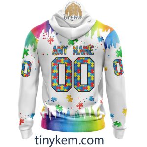 Los Angeles Chargers Autism Tshirt Hoodie With Customized Design For Awareness Month2B3 SgKSx