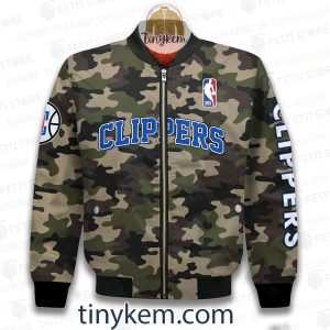Los Angeles Clippers Military Camo Bomber Jacket