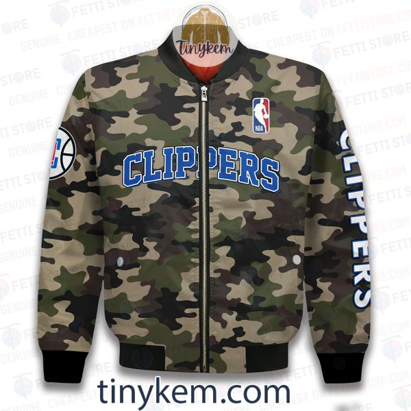 Los Angeles Clippers Military Camo Bomber Jacket