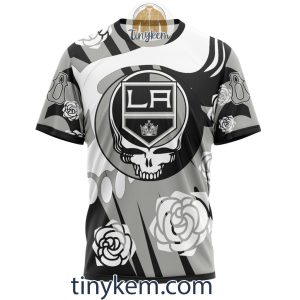 Los Angeles Kings Customized Hoodie Tshirt With Gratefull Dead Skull Design2B6 0UgUm