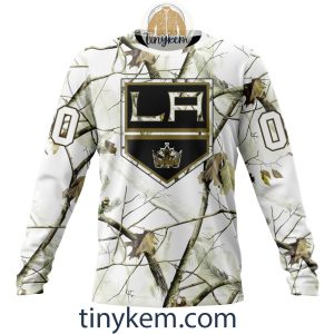 Los Angeles Kings Customized Hoodie Tshirt With White Winter Hunting Camo Design2B4 NpPpV
