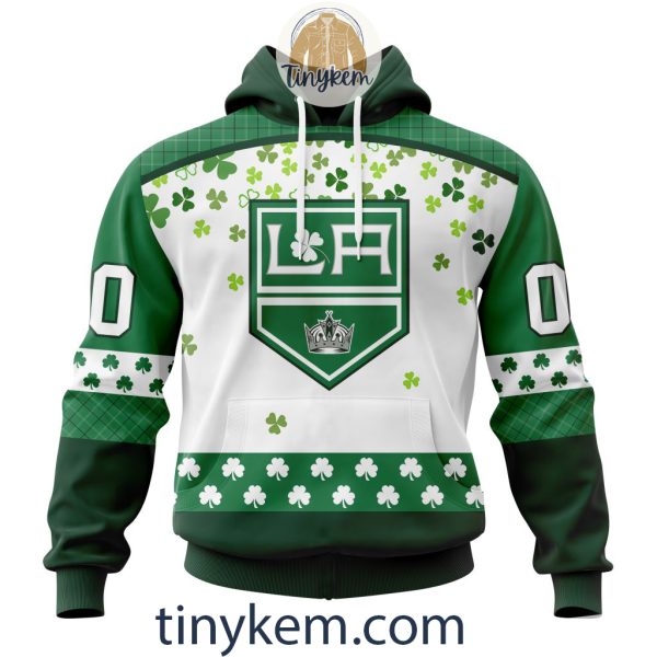 Los Angeles Kings Hoodie, Tshirt With Personalized Design For St. Patrick Day