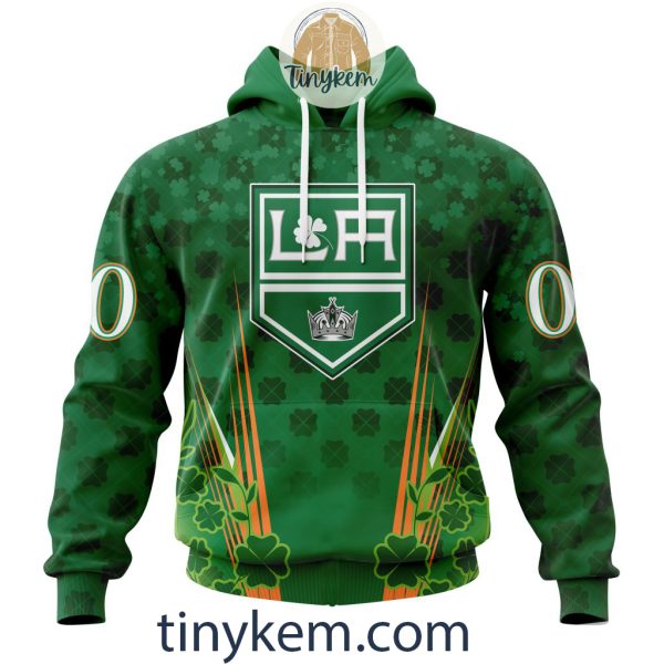 Los Angeles Kings Shamrocks Customized Hoodie, Tshirt: Gift for St Patrick’s Day