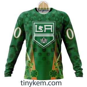 Los Angeles Kings Shamrocks Customized Hoodie Tshirt Gift for St Patricks Day2B4 fRclb