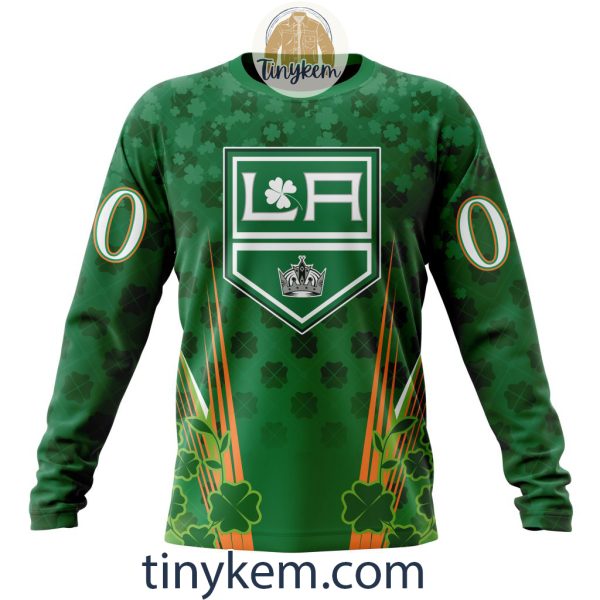 Los Angeles Kings Shamrocks Customized Hoodie, Tshirt: Gift for St Patrick’s Day