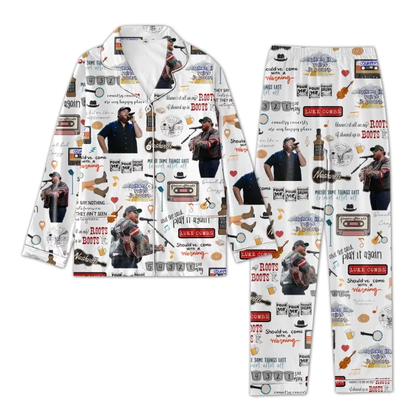 Luke Combs Icons Bundle Pajamas Set