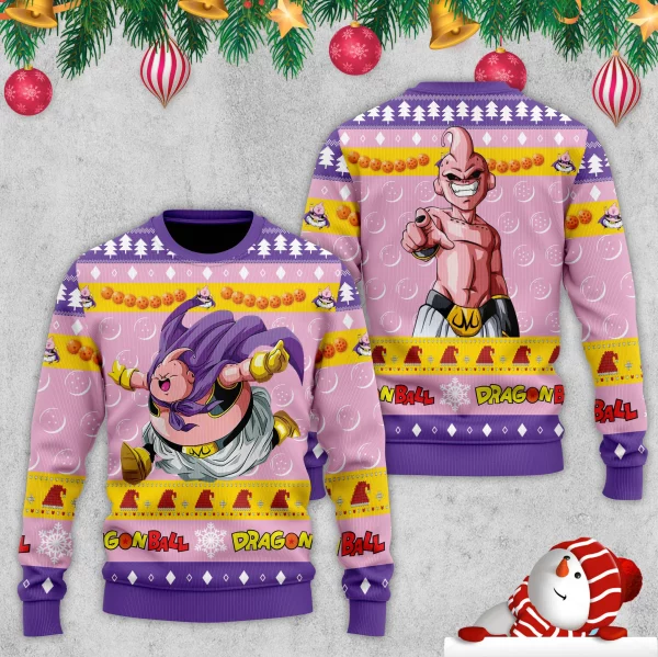 Majin Buu Dragon Ball Ugly Christmas Sweater
