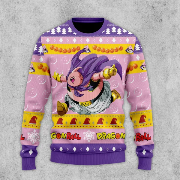 Majin Buu Dragon Ball Ugly Christmas Sweater
