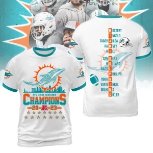 Miami Dolphins AFC Champions 2023 Baseball Jacket