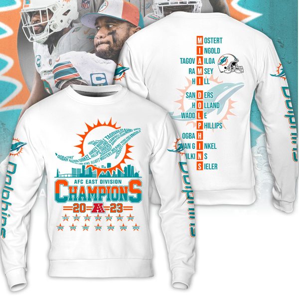 Miami Dolphins AFC Champions 2023 AOP Tshirt, Hoodie, Sweatshirt